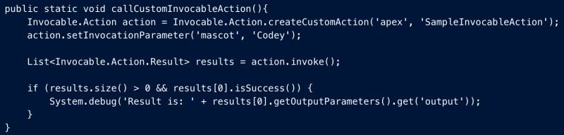Did you know you can call an Invocable Apex method directly from Apex? 📈