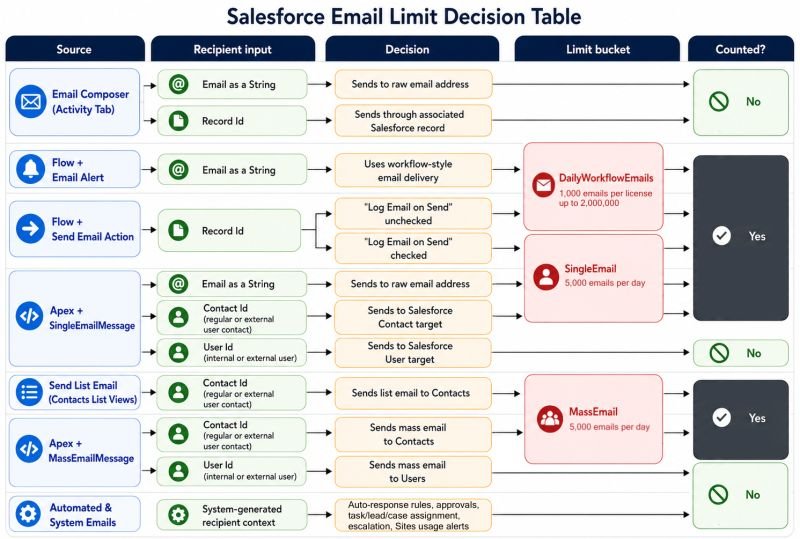Salesforce Email Limits